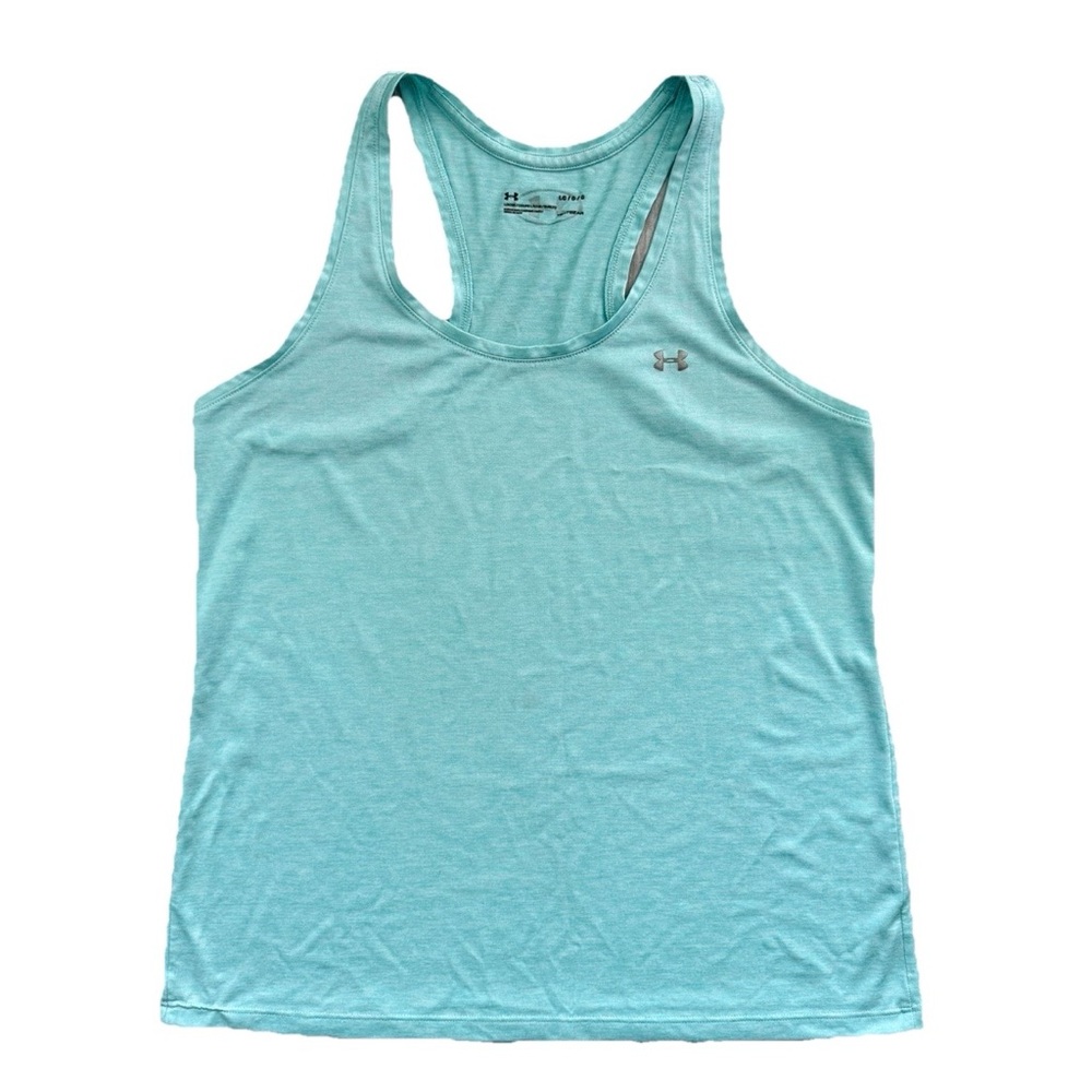 Under Armour HeatGear UA Tech Tank Loose Fit Twist Green 1275487 Women’s Large